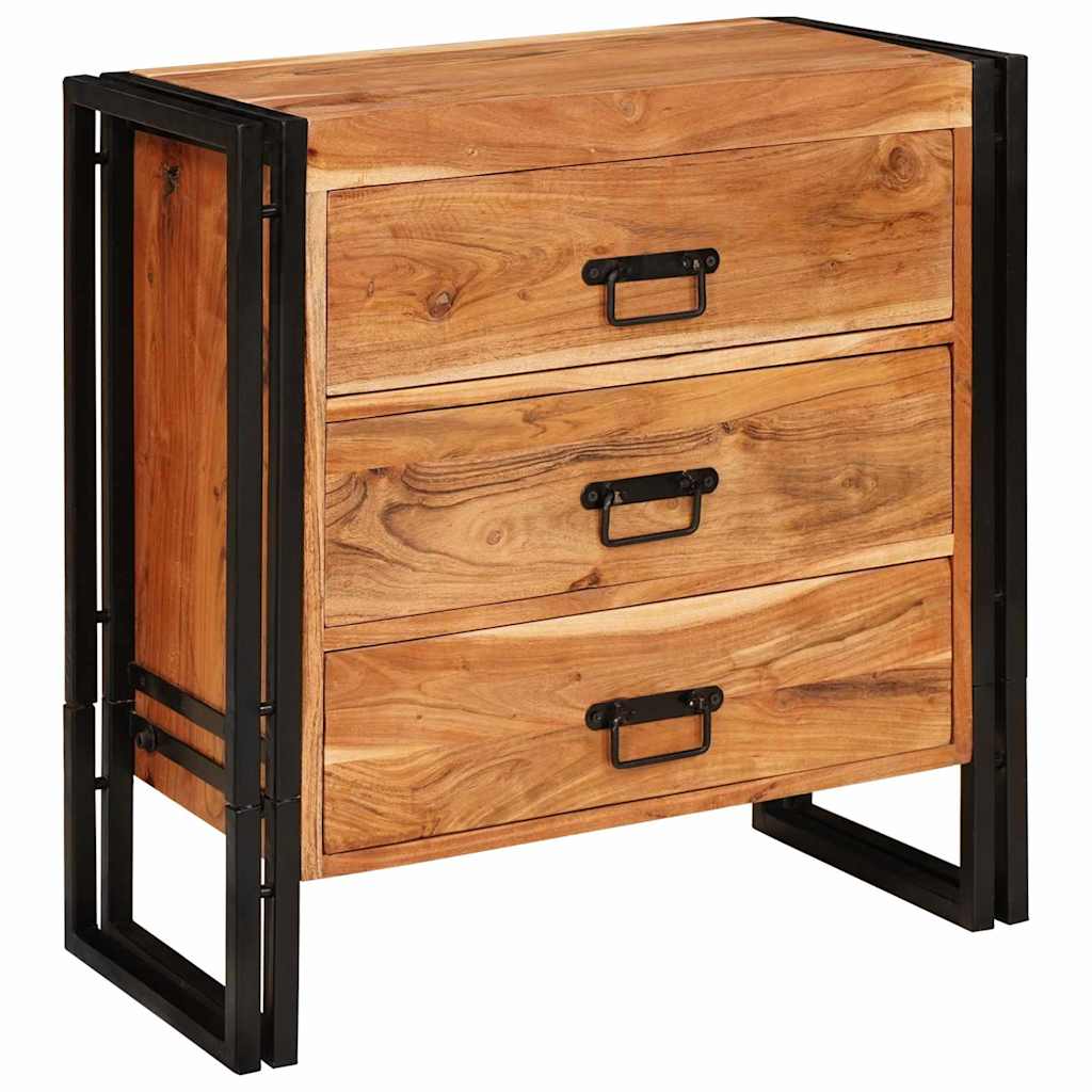 Sideboard Braun 66 x 33 x 70 cm Akazie Massivholz